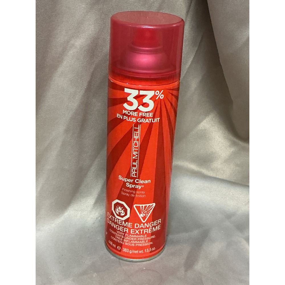 Paul Mitchell Super Clean Spray 13.5oz New Red Firm Hold Finishing Hair Spray